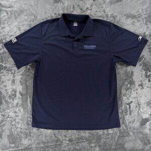 Vintage Reebok Y2K NHL Atlanta Thrashers Hockey Polo Shirt Men L Jersey Team